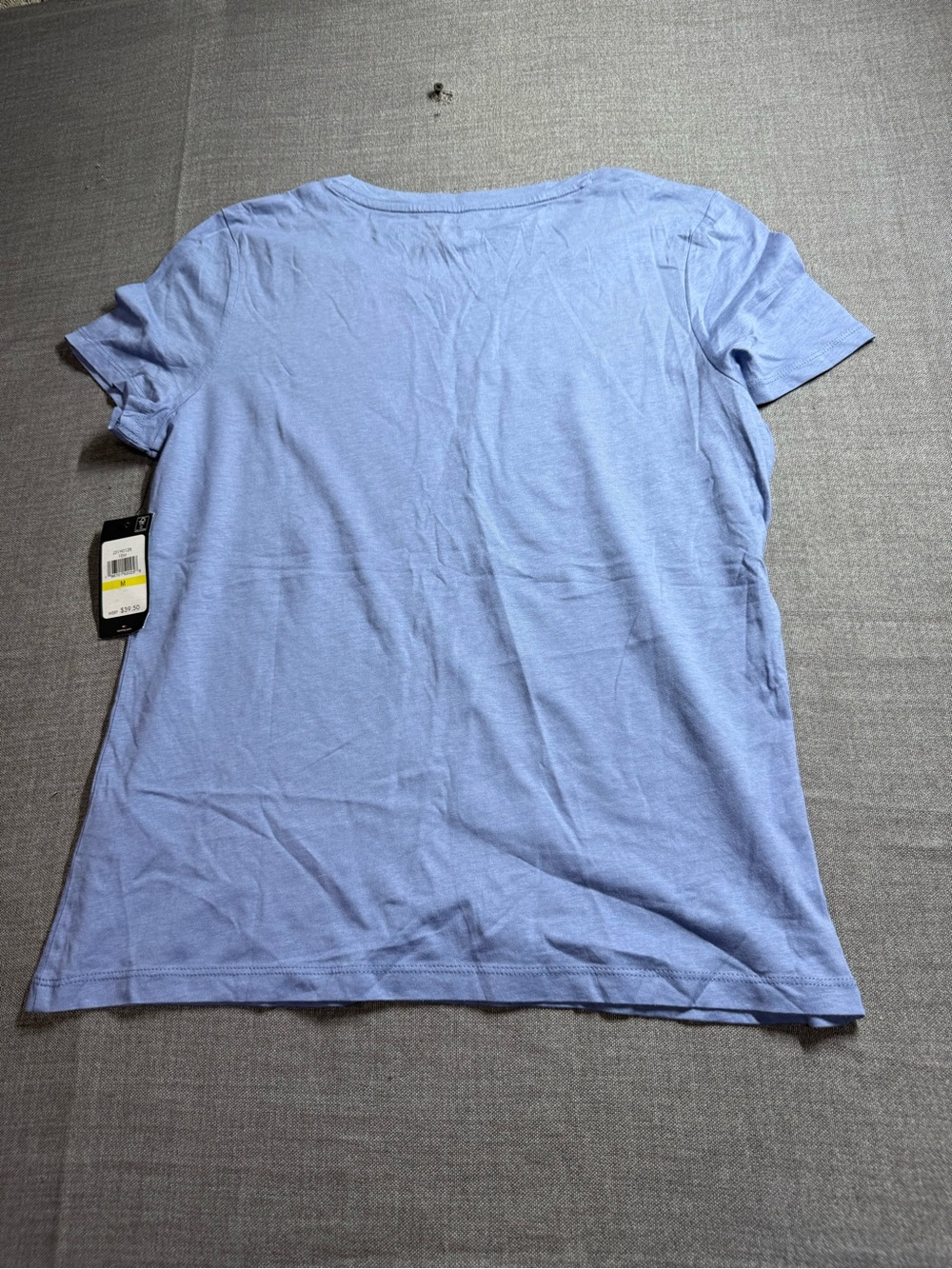 Tommy Hilfiger Women's Light Blue Logo Crewneck Tee - Picture 9 of 10